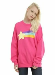 4.Disney Gavity Falls Mabel’s Rainbow Star Sweater Pullover